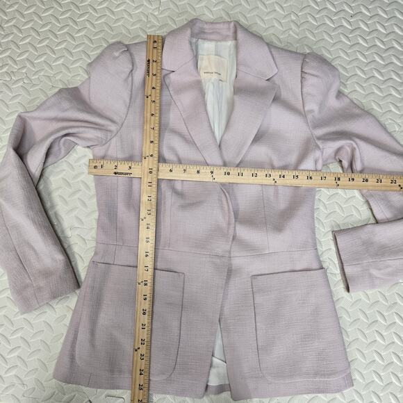 Rebecca Taylor Textured Knit Blazer Womens Small Pink Career Wear Coastal - Picture 10 of 12